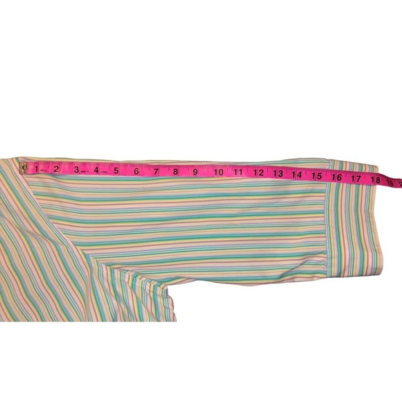 Covington Woman Sz 20W Striped Button Up 3/4 Sleeve 100% Cotton Lightweight - Picture 7 of 7